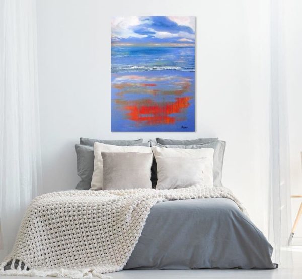 Depths of Serenity in a room- landscape- seascape- soft blues