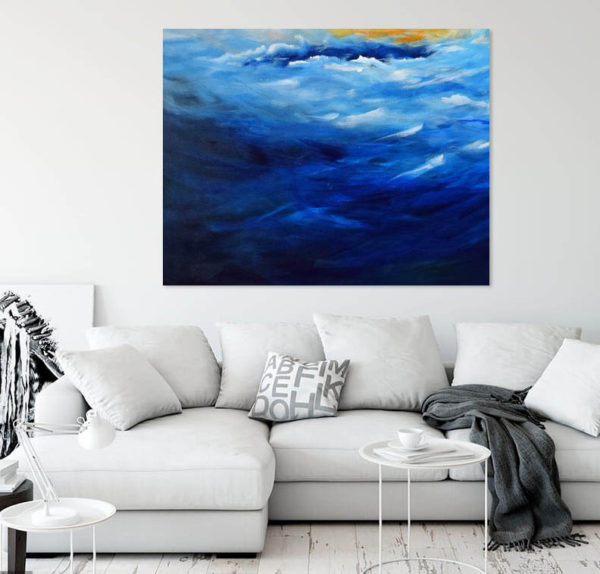 Dive in Painting in a room- seascape