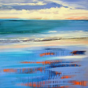 Passage of Light seascape landscape- blues, abstract