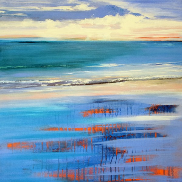 Passage of Light seascape landscape- blues, abstract