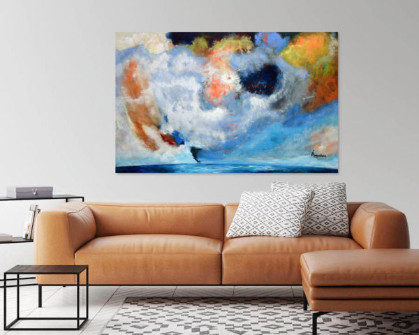 Rebirth painting in a room- Seascape