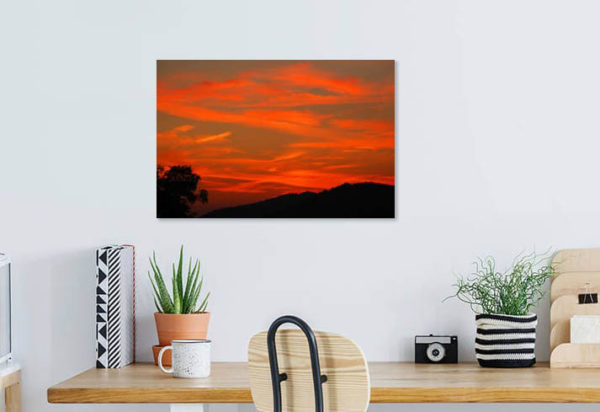 Red Sky Photography in a room