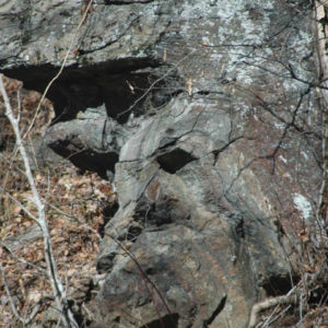 stone Face photography of ra ock formation