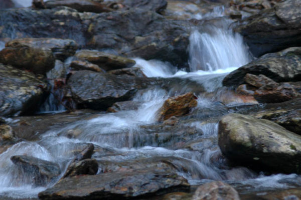Time- photography water flowing over rocks.