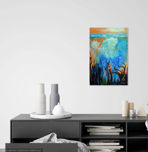 Very, very Still painting in a room- seascape