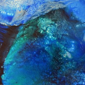 Cave Dive- Underwater seascape - beautiful rich blues