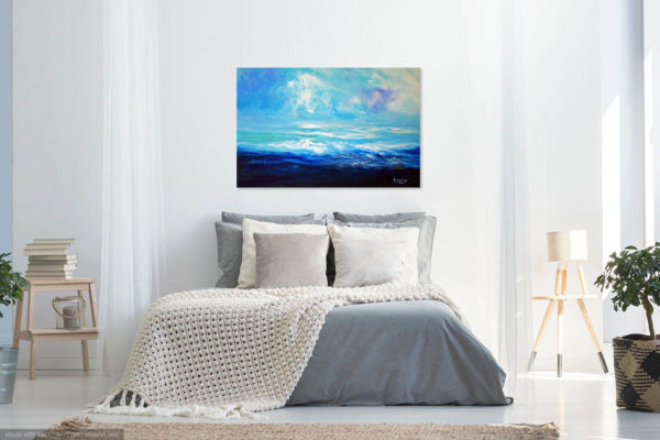 Seascape in a bedroom- Shape of Water