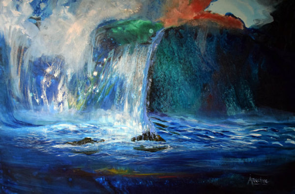 Images emerge continuously- abstract seascape- Nobel Treasures