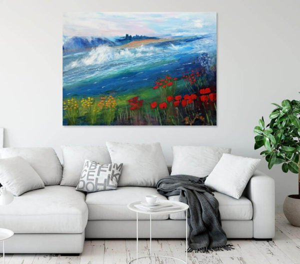 Large Landscape in a room- mountains ans sea
