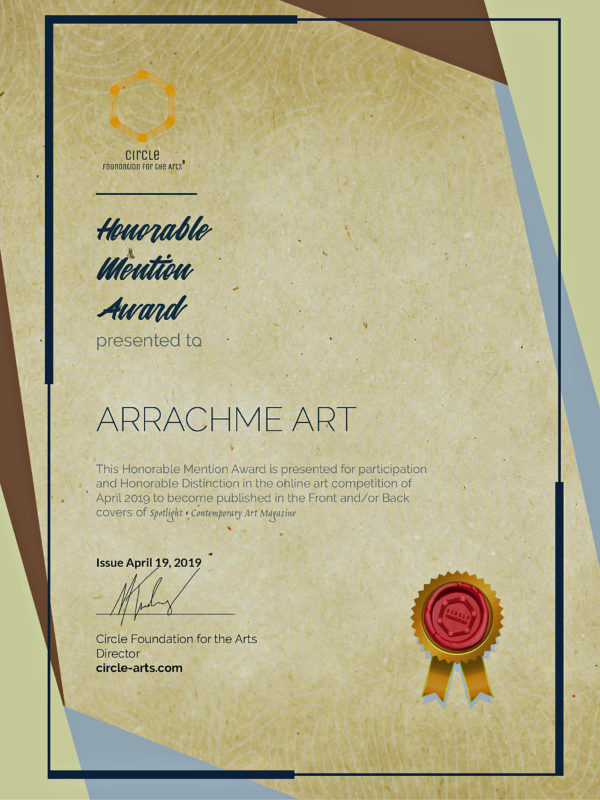 Honorable Mention Award- Circle Foundation for the Arts