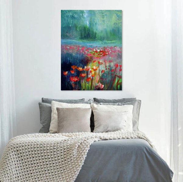 Far Away oil painting in a bedroom - drift away