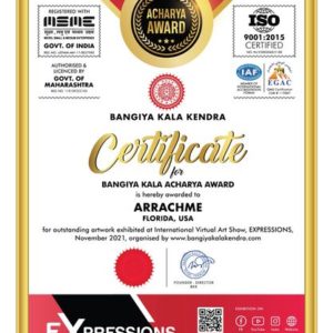 Exhibition India -Certificate for Rain and Water Garden 3