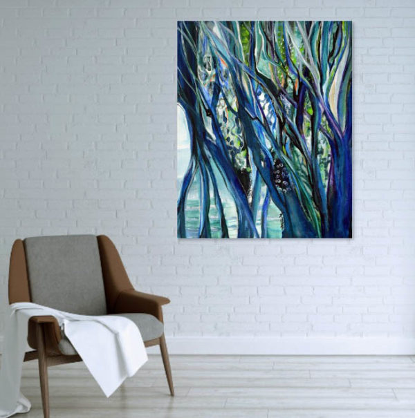 water garden 2 painting in a room- mangroves